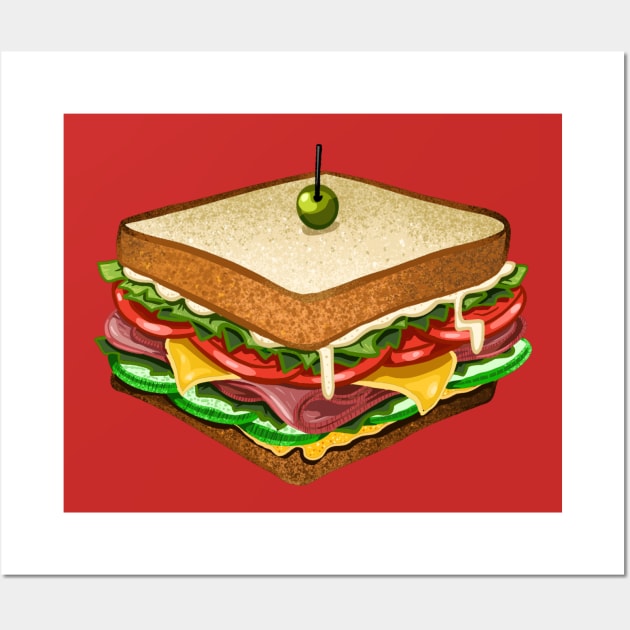 Big Sandwich Wall Art by deb draws